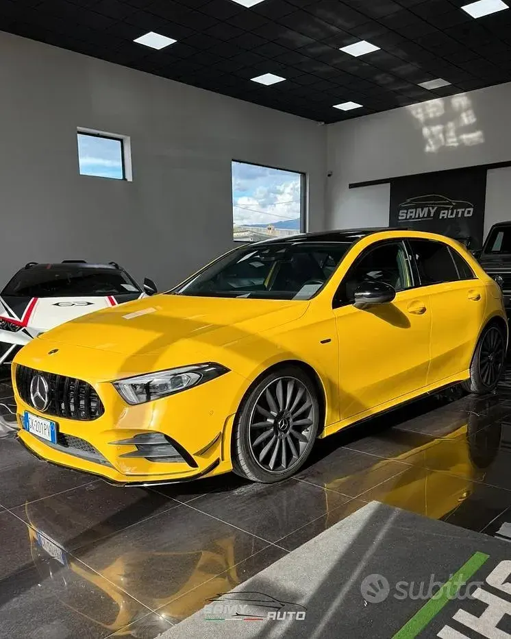 Usata Mercedes A200 Premium 150 CV (110 kW) 2021 Giallo Berlina