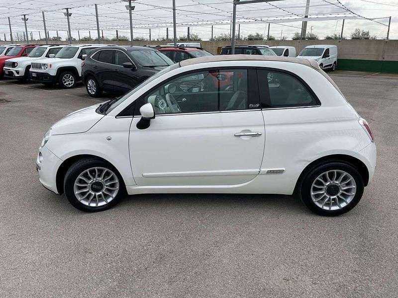 Usata Fiat 500C Lounge 95 CV (69 kW) 2012 Bianco Cabrio