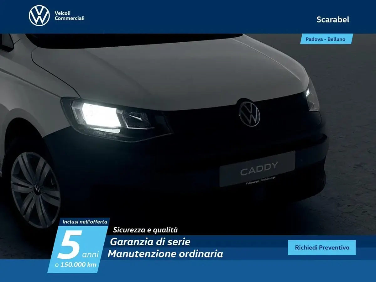 Nuova VW Caddy Business 122 CV (89 kW) 2026 Bianco Monovolume