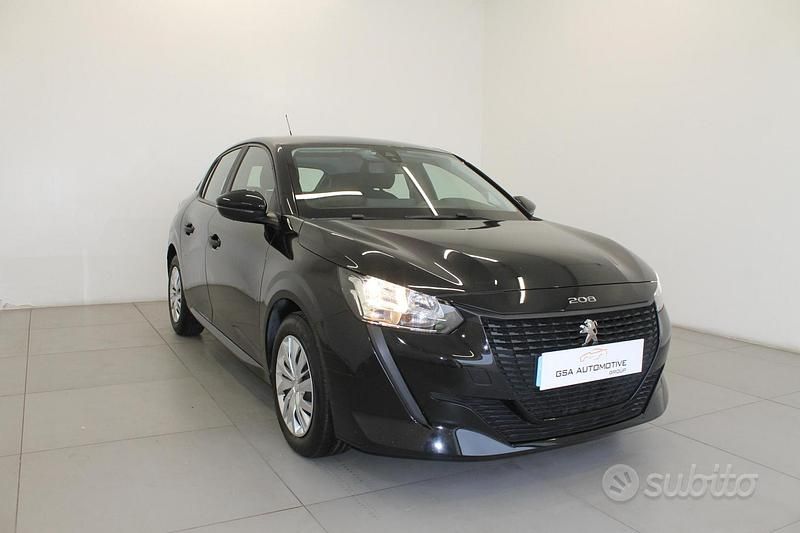 Usata Peugeot 208 Active 75 CV (55 kW) 2021 Nero Utilitaria