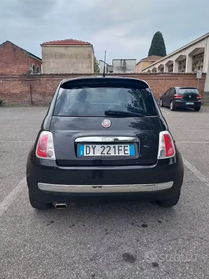 Usata Fiat 500 75 CV (55 kW) 2009 Nero Cabrio
