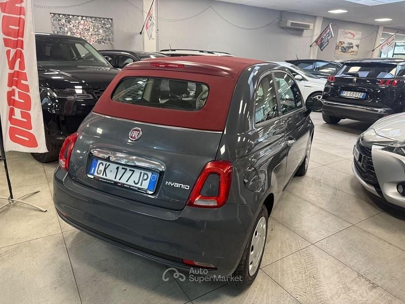 Usata Fiat 500 Red 69 CV (50 kW) 2022 Gray Cabrio