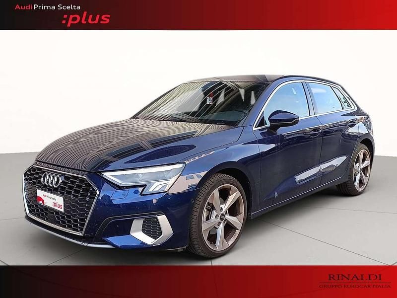 Blu navarra metallizzato Usata 2022 Audi A3 Sportback e-tron Advanced Due volumi | 29.900 € (Buon prezzo) - Immagine 1/4