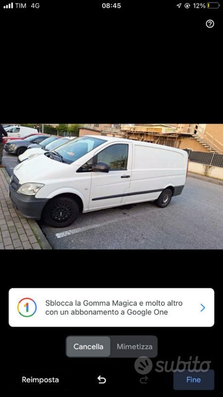 Usata Mercedes Vito 95 CV (69 kW) 2012 Bianco Furgone