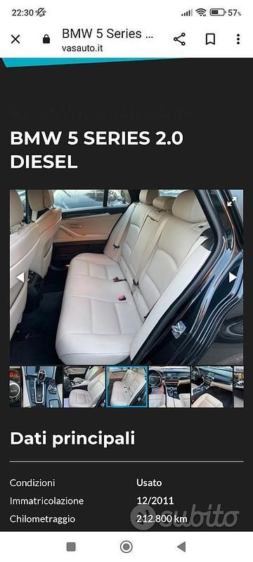 Usata BMW 525 218 CV (160 kW) 2011 Nero Station wagon