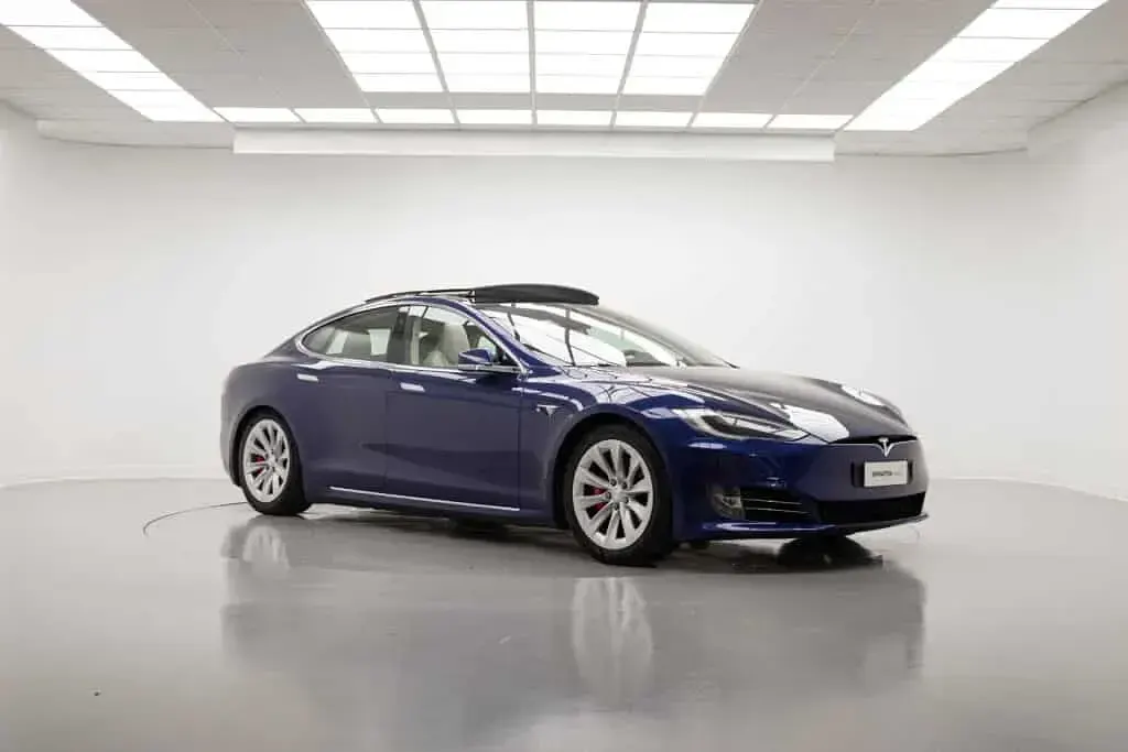 Brugt Tesla Model S Performance 580 kW (789 HK) 2018 Blå Hatchback