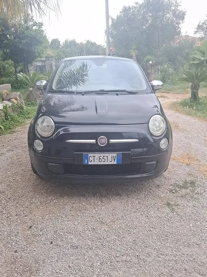 Usata Fiat 500 75 CV (55 kW) 2009 Nero Cabrio