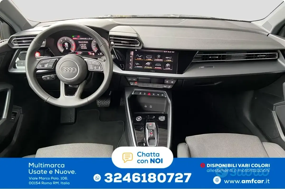 Usata Audi A3 150 CV (110 kW) 2025 Nero Berlina