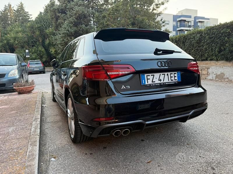 Usata Audi A3 S-Line 150 CV (110 kW) 2020 Nero Berlina