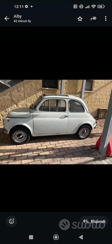Usata Fiat 500 1970 Bianco Utilitaria