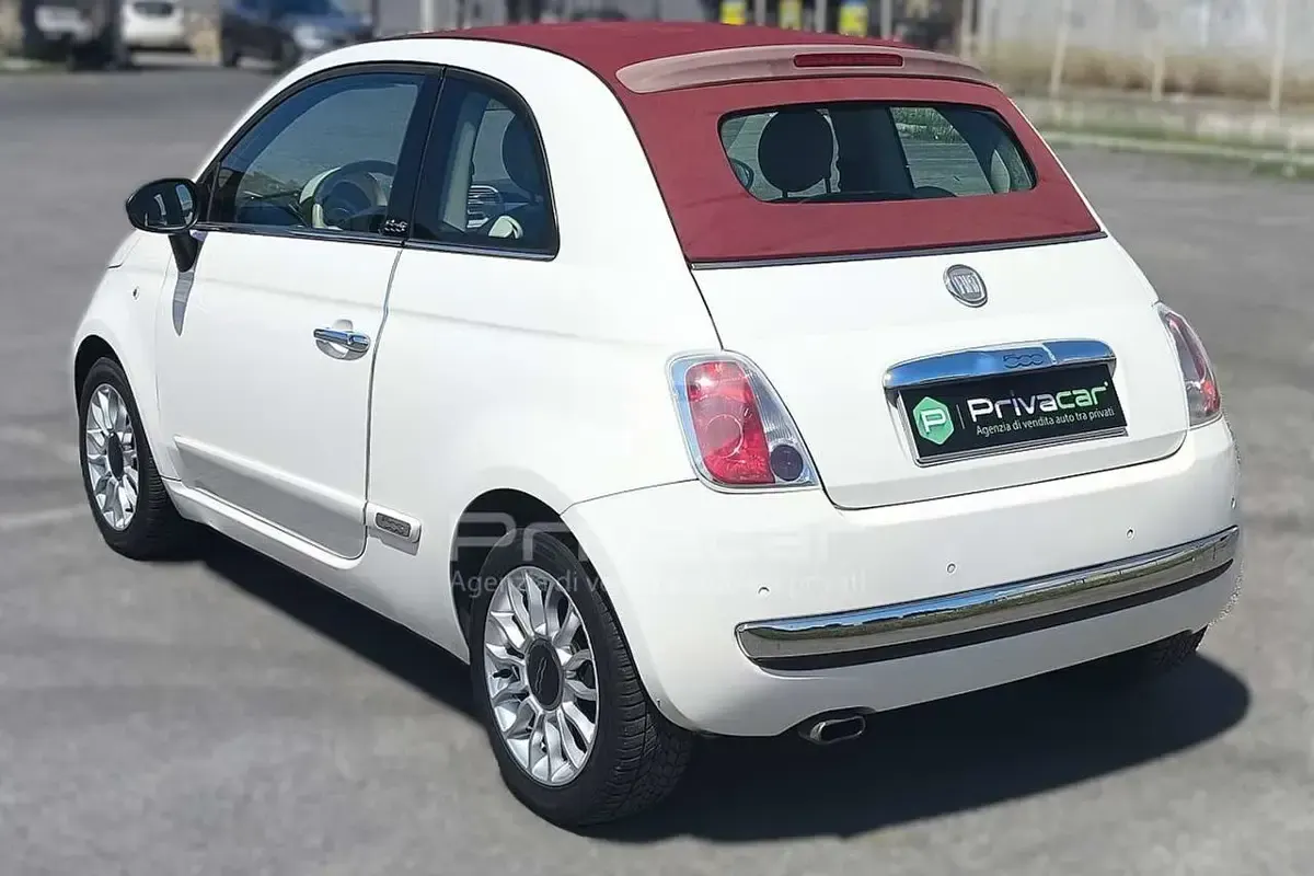 Usata Fiat 500C Lounge 84 CV (61 kW) 2012 Bianco Cabrio