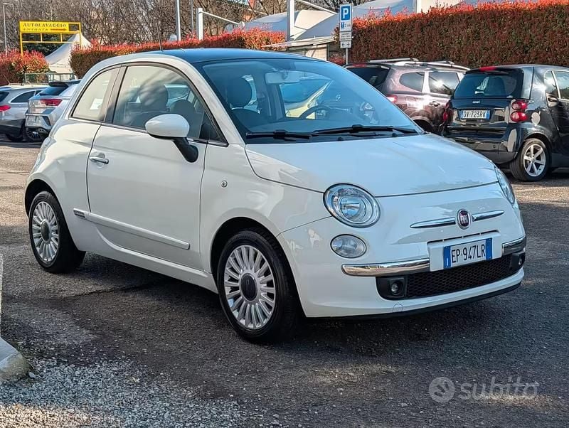 Usata Fiat 500 Lounge 69 CV (50 kW) 2013 Bianco Berlina