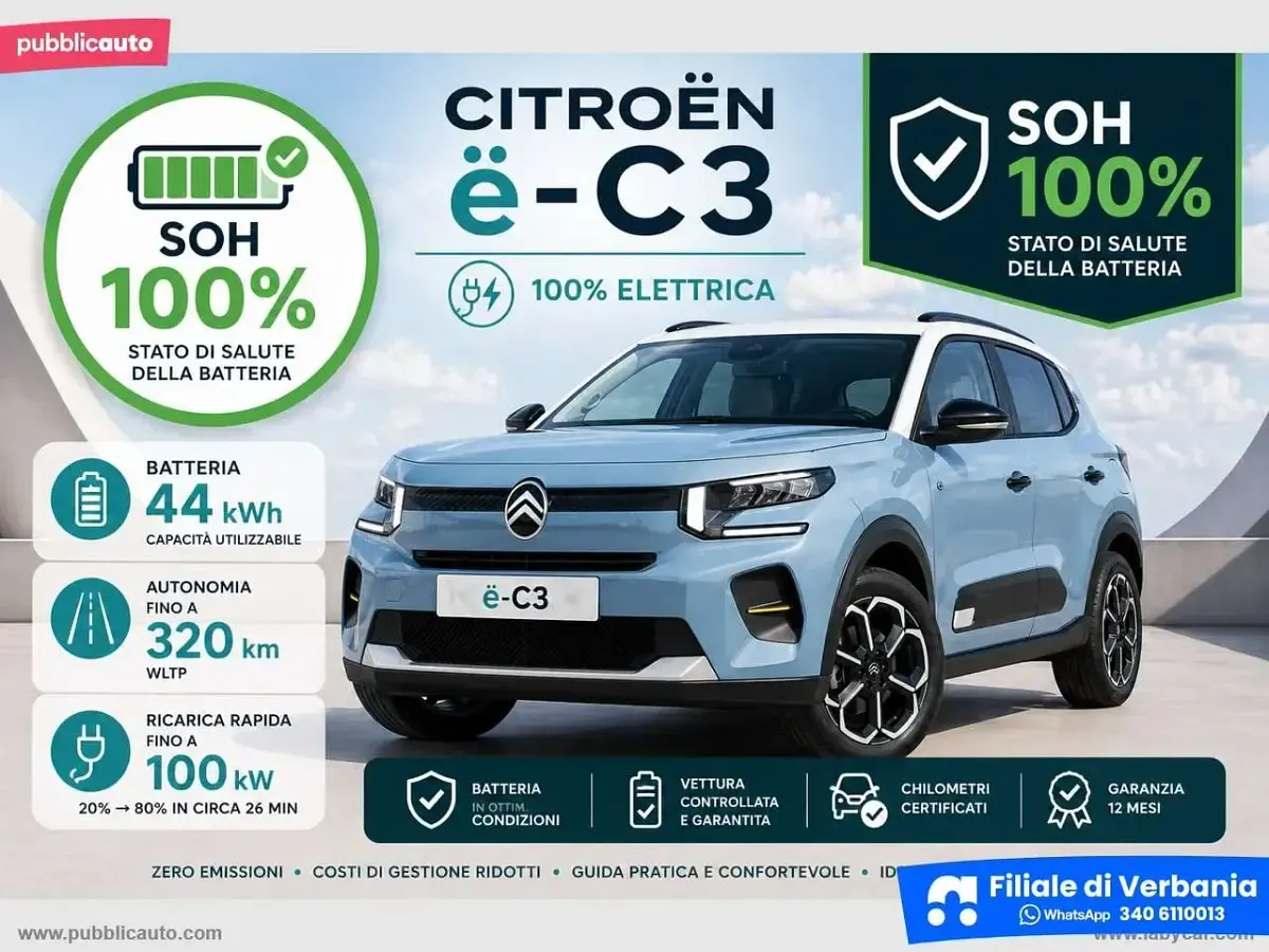 Usata Citroën C3 56 kW (77 CV) 2025 Bianco SUV
