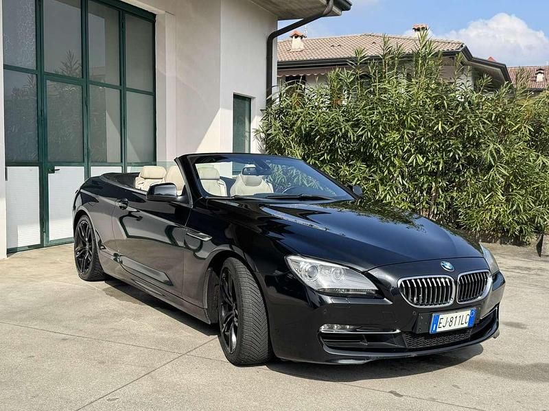 Usata BMW 640 Cabriolet 320 CV (235 kW) 2011 Nero Cabrio