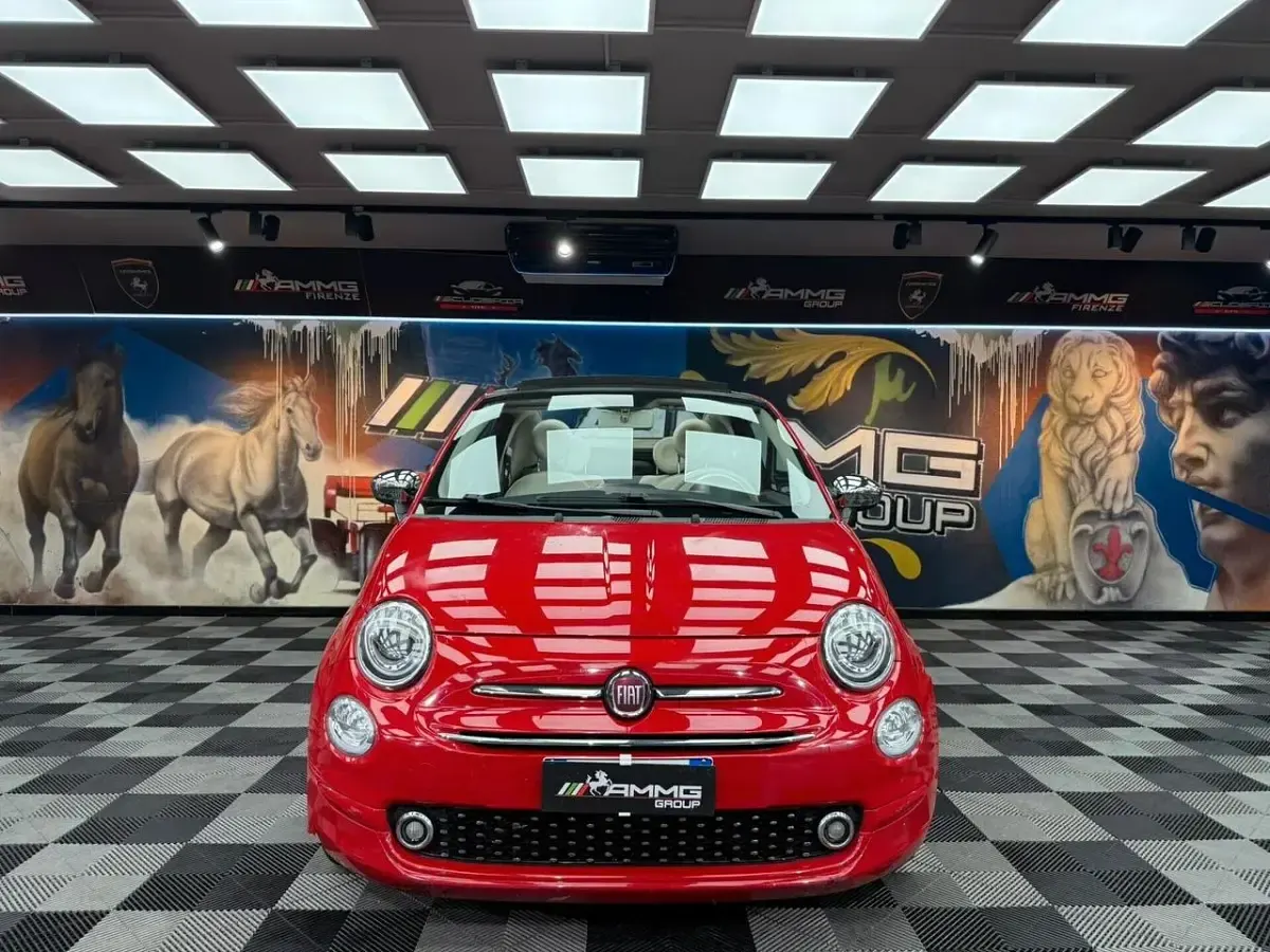 Usata Fiat 500C Collezione 95 CV (69 kW) 2018 Rosso Cabrio