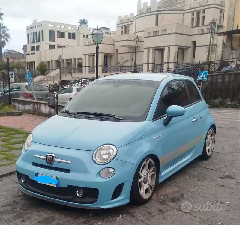 Usata Abarth 500 135 CV (99 kW) 2013 Blu Berlina