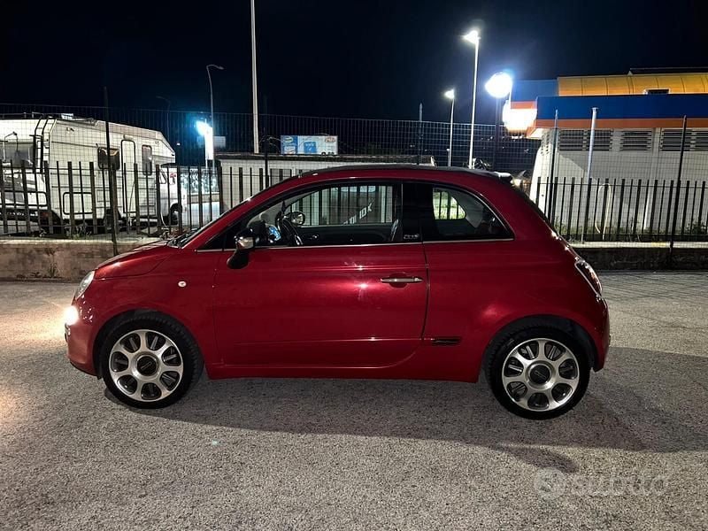 Usata Fiat 500 75 CV (55 kW) 2011 Rosso Cabrio