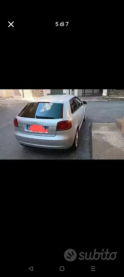 Usata Audi A3 Sportback Attraction 105 CV (77 kW) 2010 Grigio Utilitaria