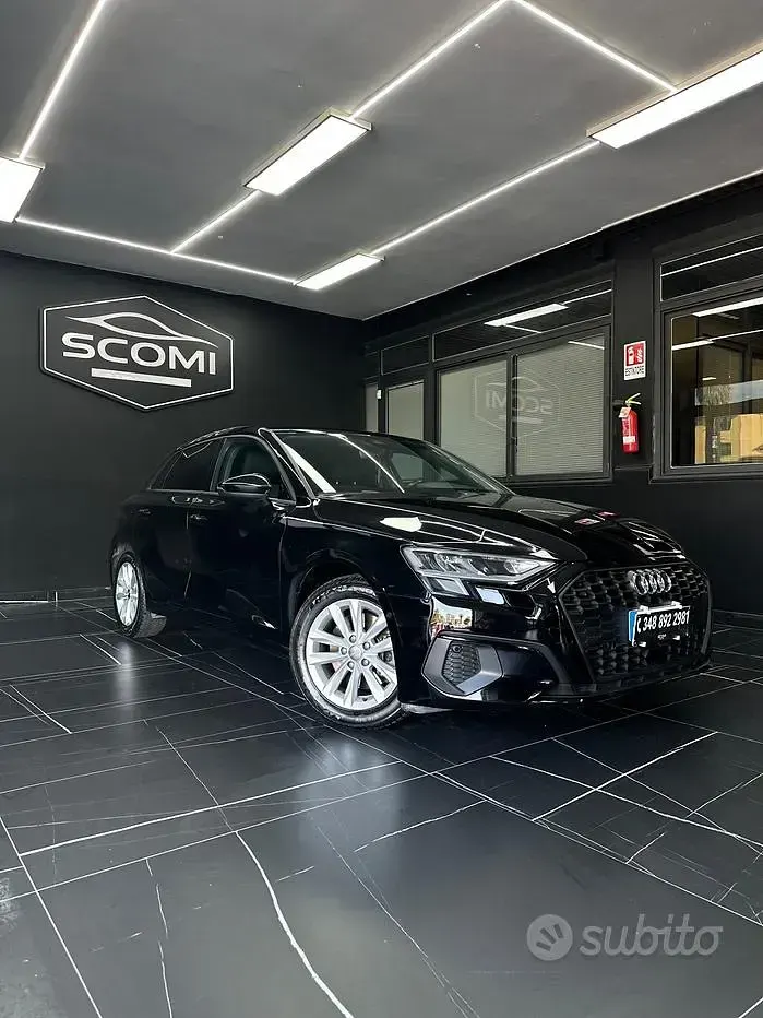 Usata Audi A3 Advanced 150 CV (110 kW) 2021 Nero Berlina