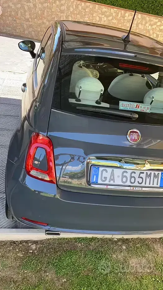 Usata Fiat 500 Lounge 69 CV (50 kW) 2020 Grigio Berlina
