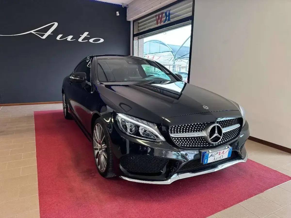 Usata Mercedes C220 Premium 170 CV (125 kW) 2017 Nero Coupé