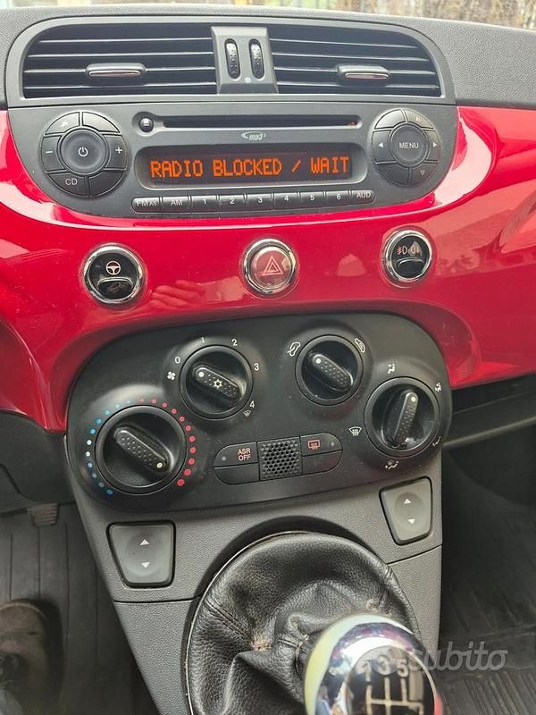 Usata Fiat 500 2008 Rosso Utilitaria