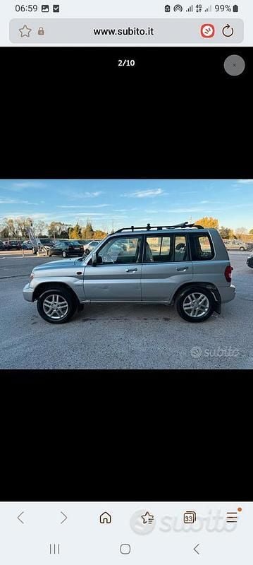 Usata Mitsubishi Pajero 114 CV (83 kW) 2004 Grigio SUV