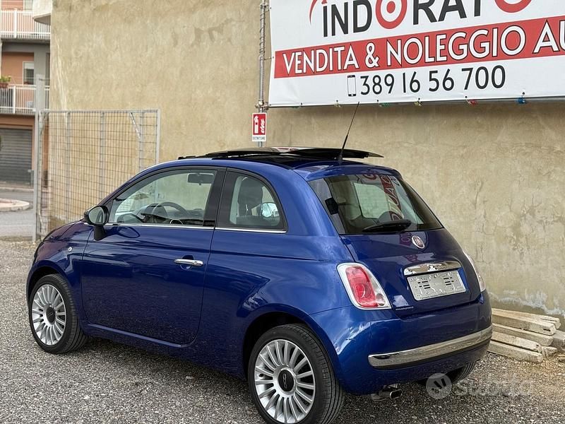 Usata Fiat 500 Lounge 69 CV (50 kW) 2011 Blu Berlina