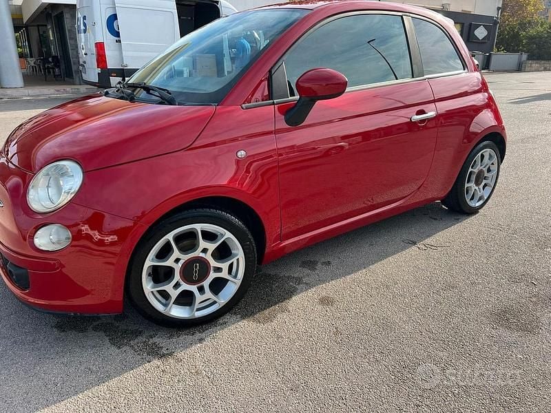 Usata Fiat 500 100 CV (73 kW) 2008 Rosso Berlina