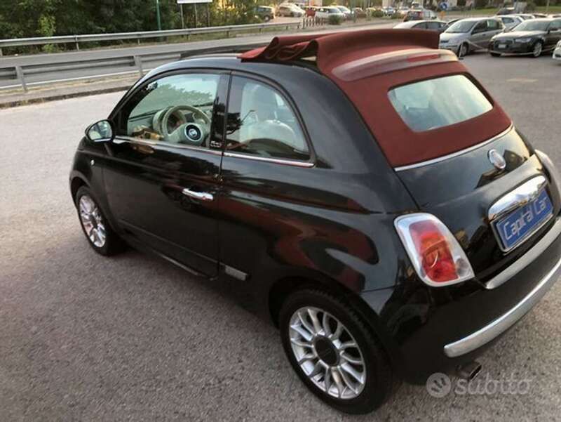 Usata Fiat 500C Lounge 69 CV (50 kW) 2014 Nero Cabrio