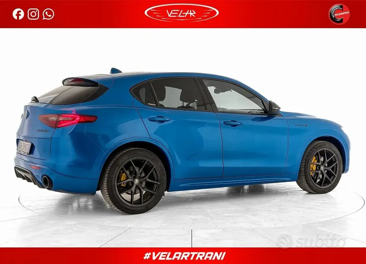 Usata Alfa Romeo Stelvio Ti 209 CV (153 kW) 2021 Blu SUV