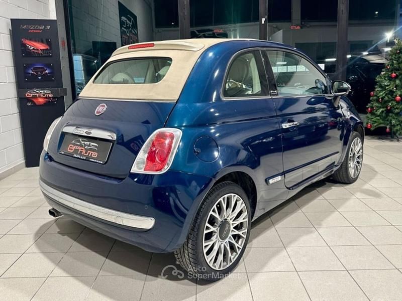 Usata Fiat 500 Lounge 69 CV (50 kW) 2013 Blu Cabrio