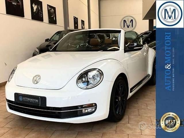Bianco Usata 2013 VW Maggiolino Sportline Cabrio | 12.990 € (Super prezzo) - Immagine 1/4