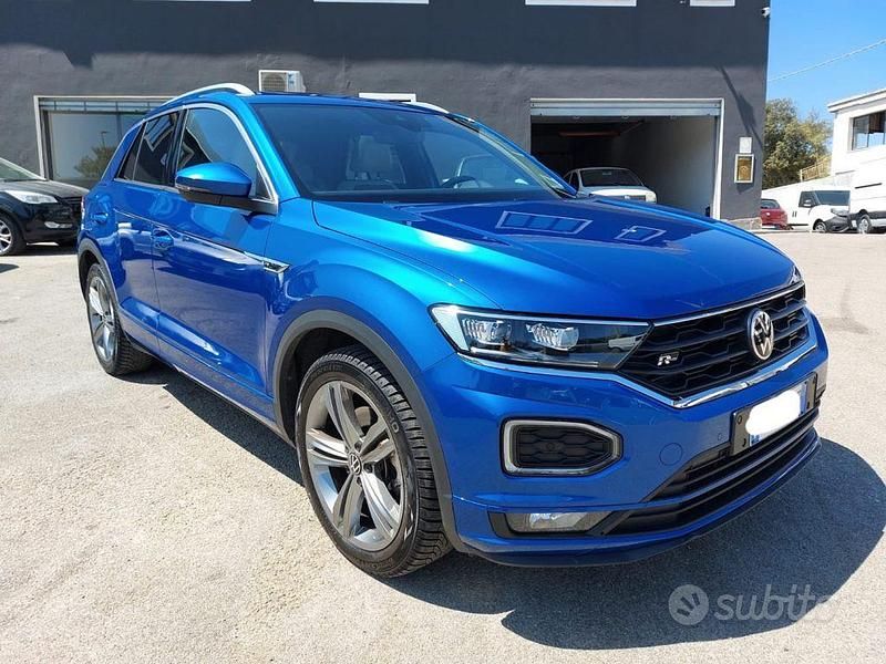 Usata VW T-Roc R-line Plus 150 CV (110 kW) 2021 Blu/azzurro(met.) SUV