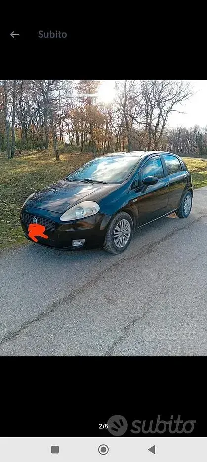 Usata Fiat Grande Punto 90 CV (66 kW) 2005 Nero Utilitaria
