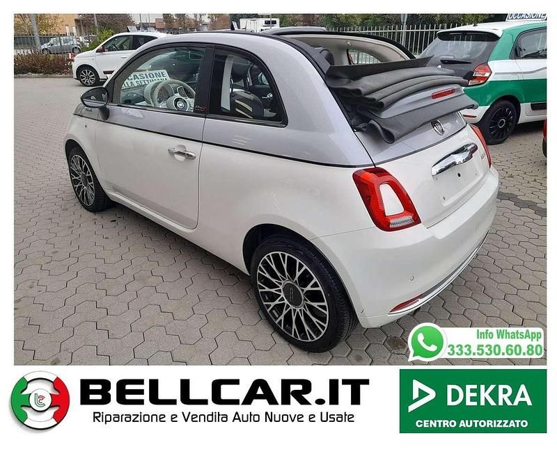 Usata Fiat 500C Dolcevita 69 CV (50 kW) 2021 Bianco Cabrio