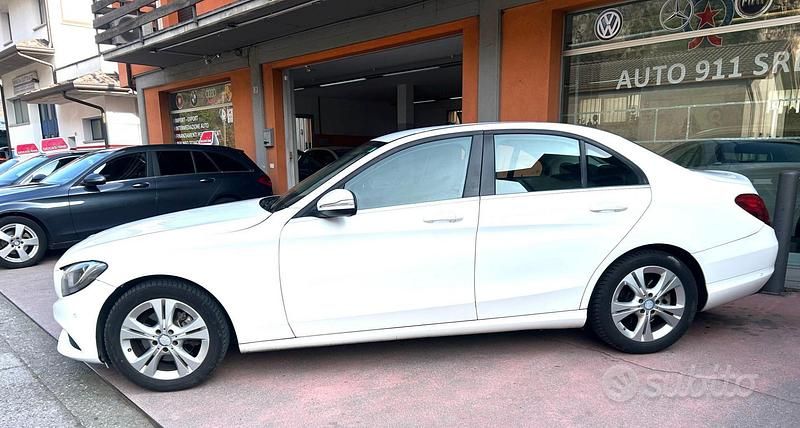 Usata Mercedes C220 170 CV (125 kW) 2015 Bianco Berlina