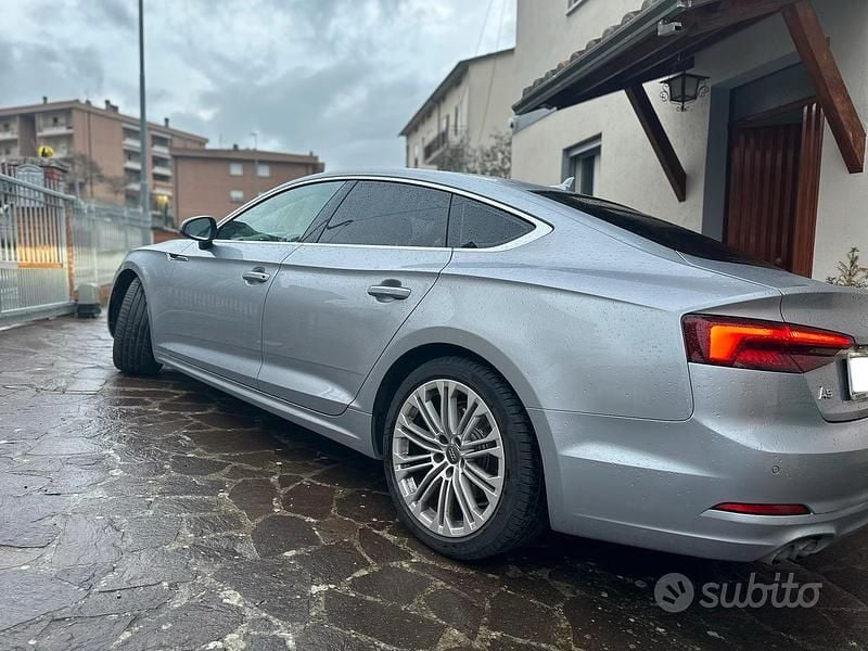 Usata Audi A5 190 CV (139 kW) 2019 Grigio Coupé