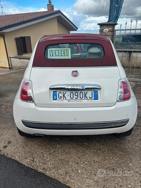 Usata Fiat 500 95 CV (69 kW) 2013 Bianco Cabrio