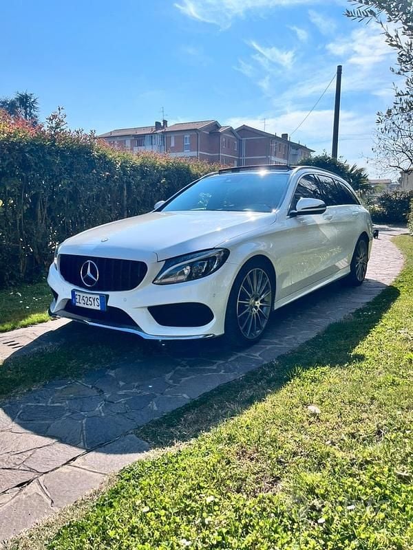 Usata Mercedes C180 Premium 2015 Bianco Station wagon