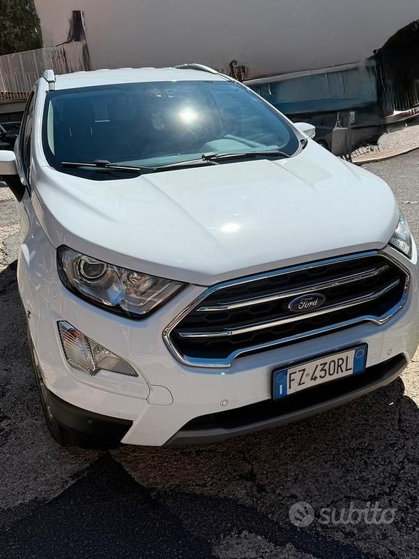 Bianco Usata 2019 Ford Ecosport Titanium SUV | 12.500 € (Buon prezzo) - Immagine 1/4