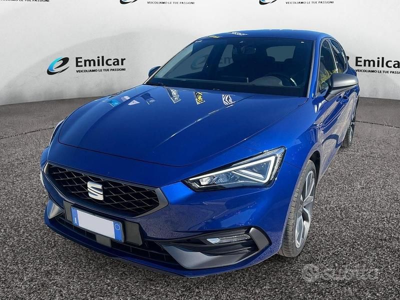 Usata Seat Leon FR 150 CV (110 kW) 2021 Blu Berlina