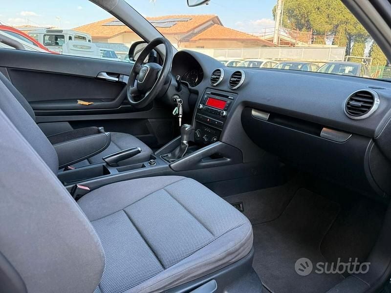 Usata Audi A3 Attraction 105 CV (77 kW) 2009 Nero Utilitaria