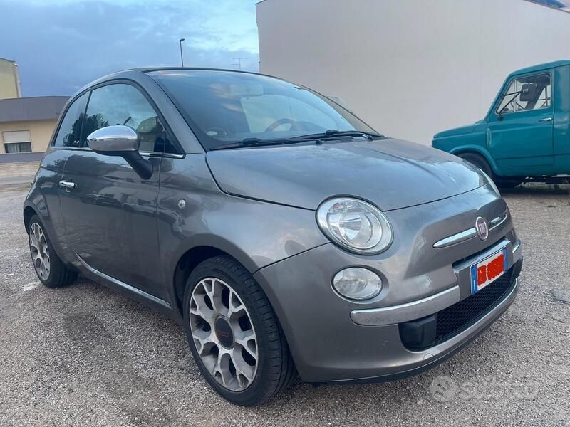 Grigio Usata 2012 Fiat 500C Lounge Cabrio | 7190 € (Buon prezzo) - Immagine 1/4