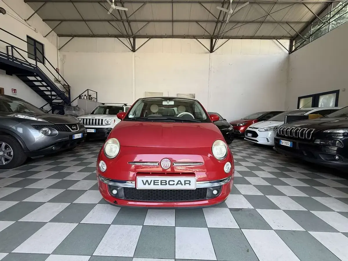 Usata Fiat 500 Lounge 69 CV (50 kW) 2008 Rosso Utilitaria