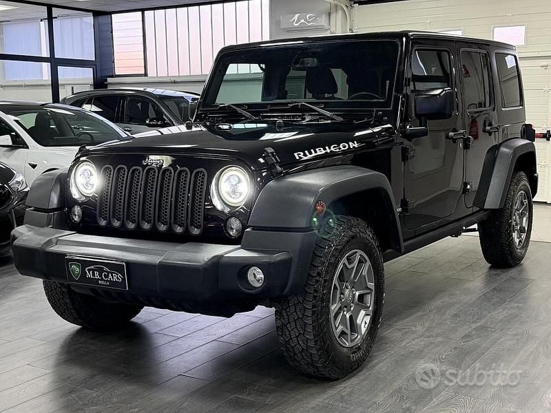 Usata Jeep Wrangler Unlimited Rubicon 200 CV (147 kW) 2015 Nero SUV