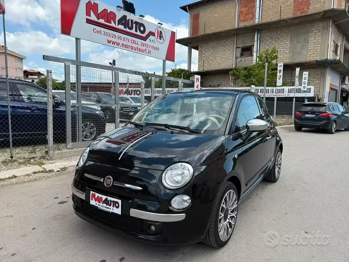 Usata Fiat 500 Lounge 69 CV (50 kW) 2013 Nero Berlina