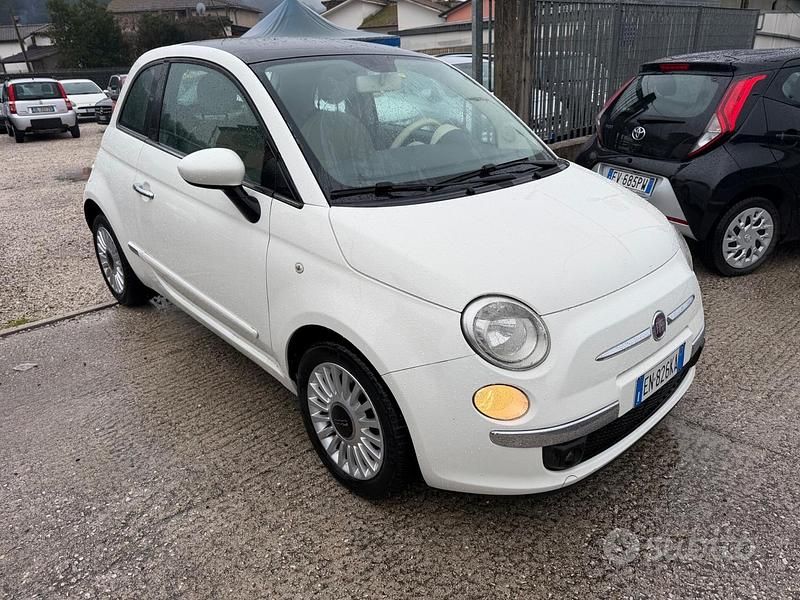 Usata Fiat 500 Lounge 95 CV (69 kW) 2012 Bianco Berlina
