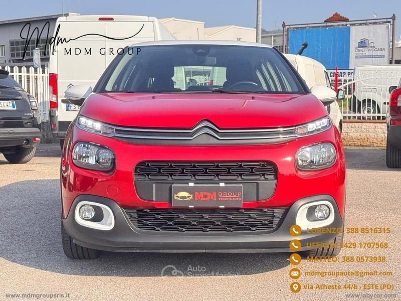 Usata Citroën C3 83 CV (61 kW) 2019 Rosso Utilitaria