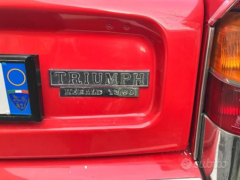 Usata Triumph Herald 1970 Rosso Cabrio